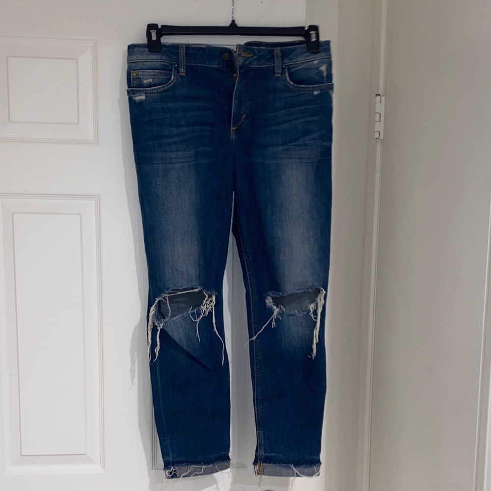 Joe’s jeans skinny distressed crop jeans